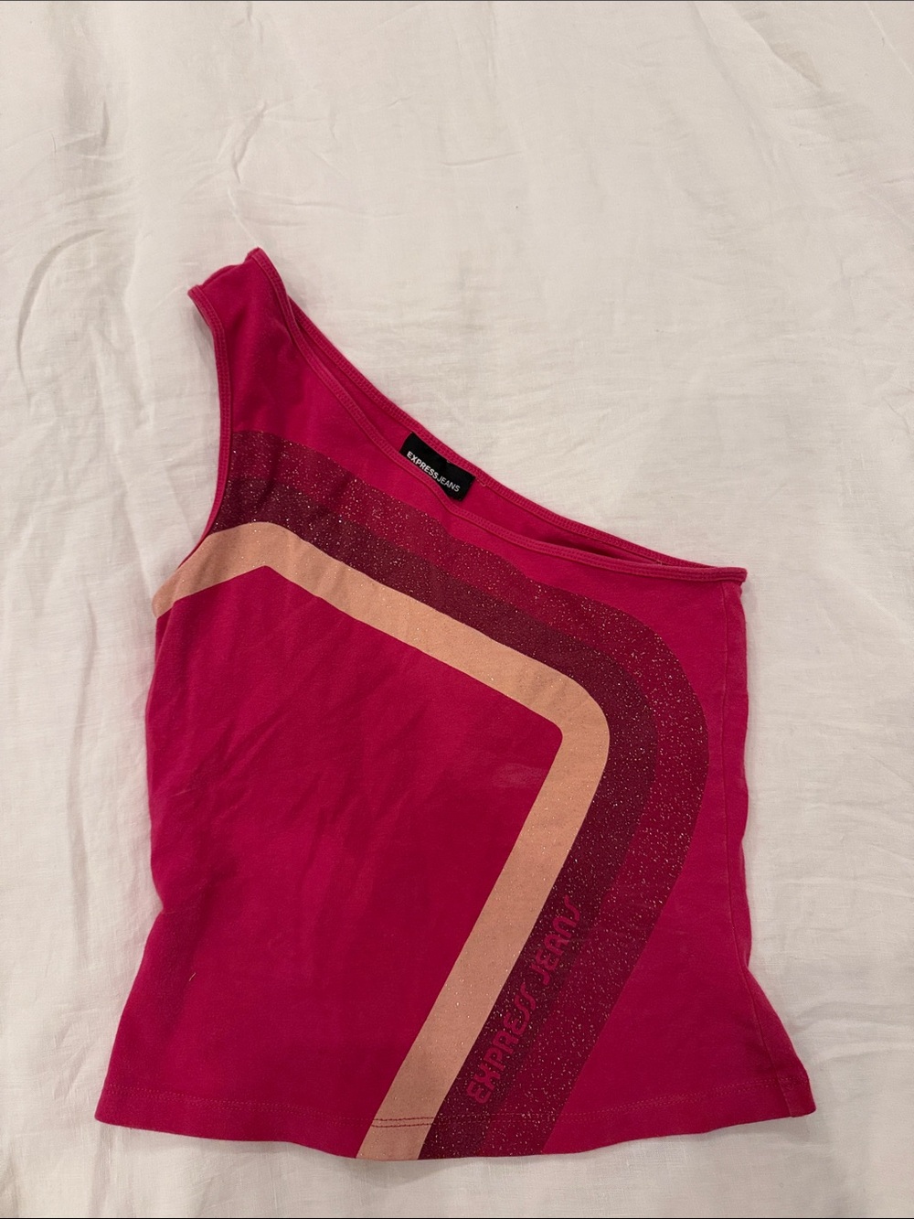 Express Jeans One-Shoulder Tank